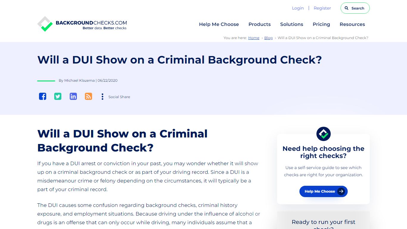 Will a DUI Show on a Criminal Background Check?