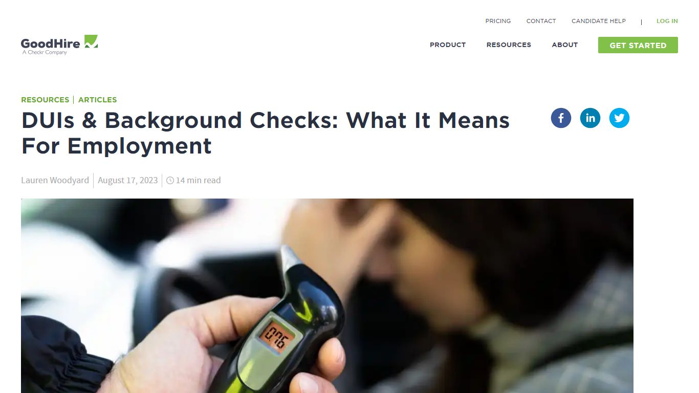 DUIs & Background Checks: What It Means For Employment